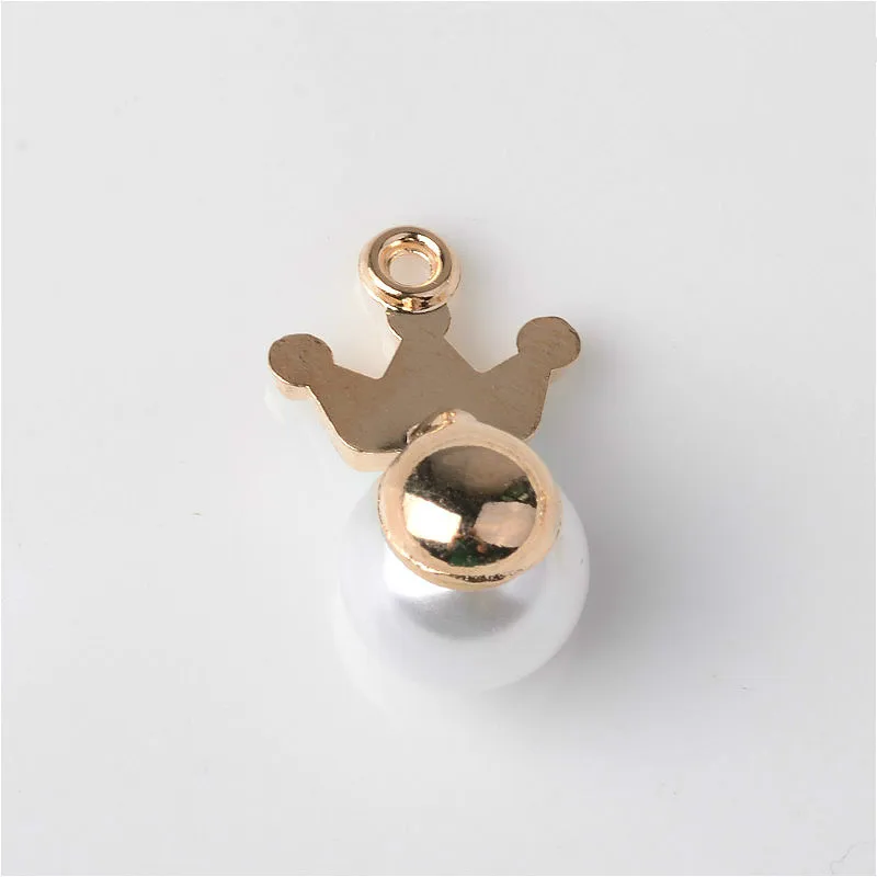 30 PCS 12*19mm Fashion Metal Alloy Imitation Pearl Pendant Connectors Charm For Earrings Accessories | Украшения и аксессуары