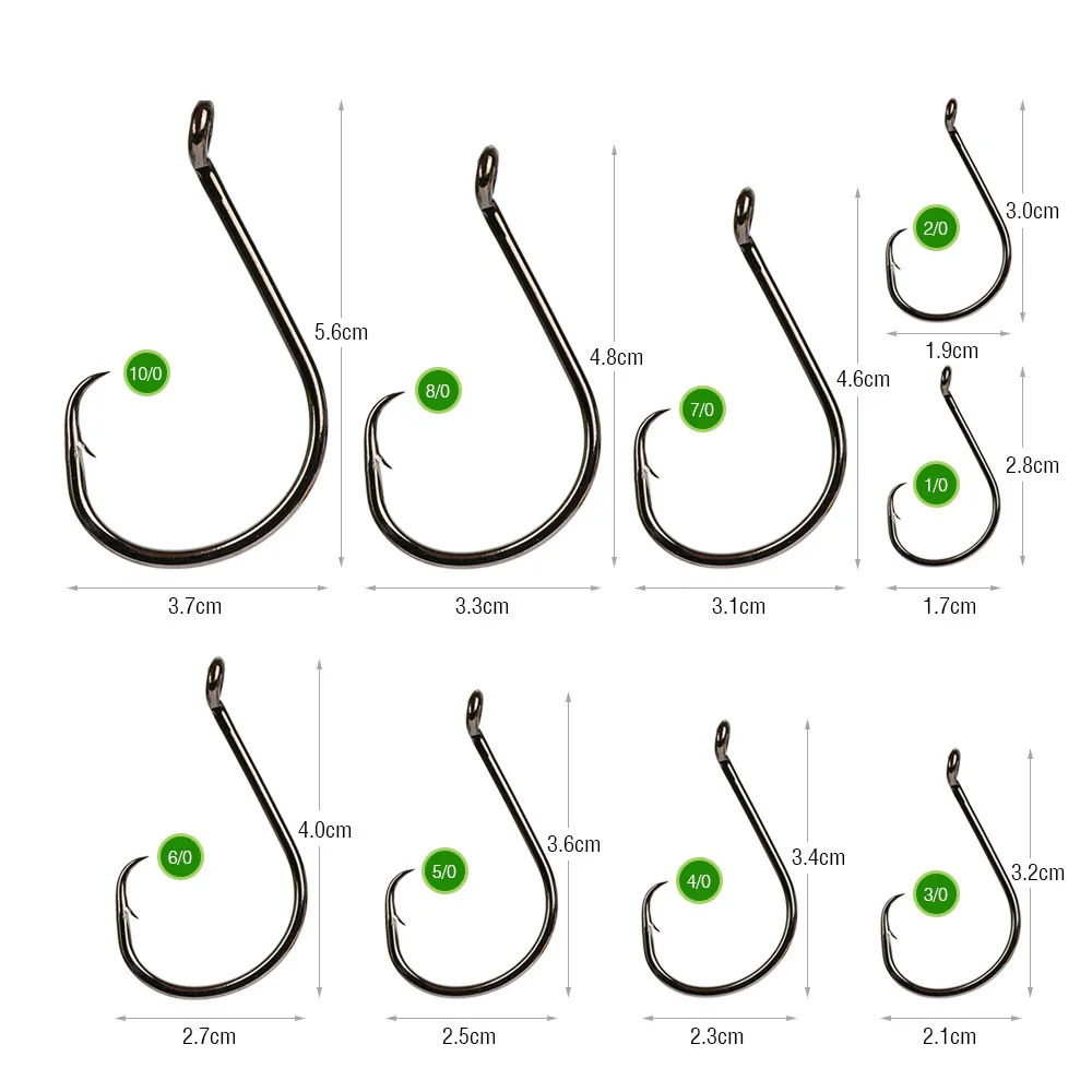 Goture новые острые черные рыболовные крючки из высокоуглеродистой стали с