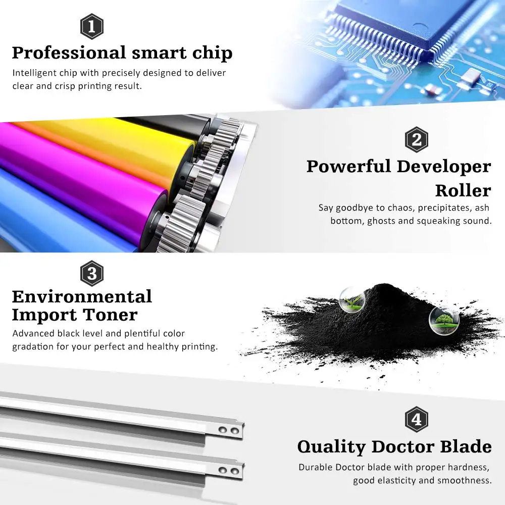 SHIZHI совместимый тонер картридж для HP Q6000A 124A 124a Q6001A Q6002A Laserjet 1600 2600n 2605dn 2605dtn CM1017
