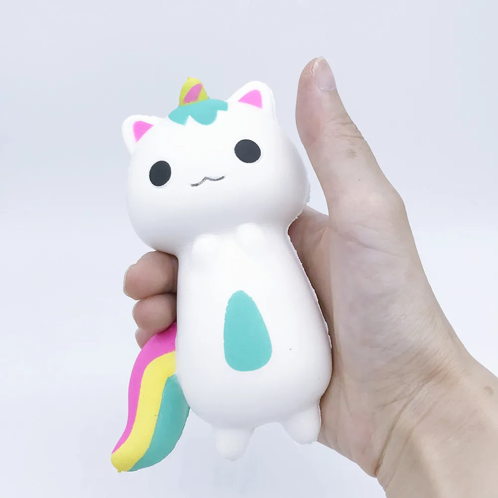 Забавная Новинка Kawaii Rainbow Fox Ароматизированная подвеска милые медленно