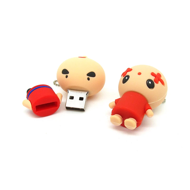 Футболка с забавным мультипликационным принтом красный человек флэш-накопитель