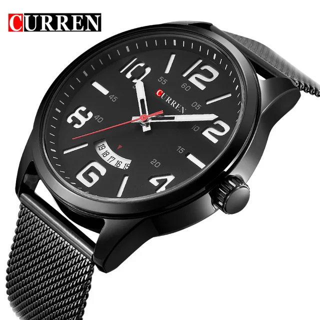 Для мужчин S Часы лучший бренд класса люкс Нержавеющая сталь сетки ремешок