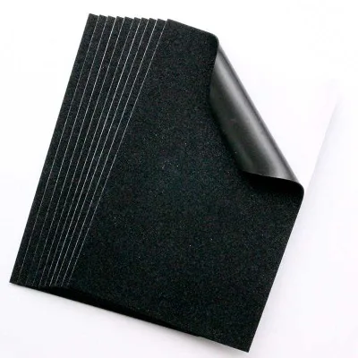 black -with glue 10 шт. A4 Цветной EVA пыли губчатая бумага поделка рукоделие Скрапбукинг Ремесло флэш-памяти пены блестящая бумага ручной работы поставки материалов - Цвет: black -with glue