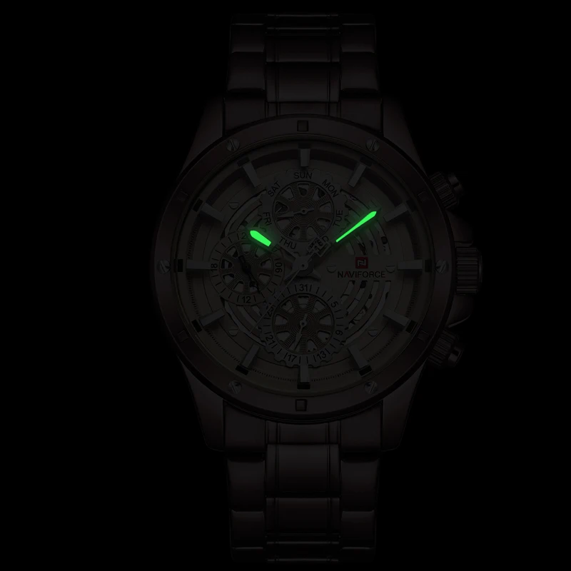

NAVIFORCE Relogio Masculino Luxury Men's Wristwatches Stainless Steel Sport Clock Man Male Watches Top Brand Business Watch