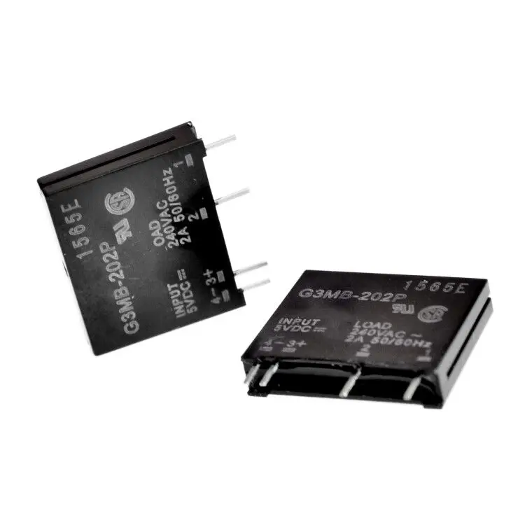 10 шт./лот новинка оригинальное твердотельное реле G3MB 202P PCB SSR 5 в постоянного тока