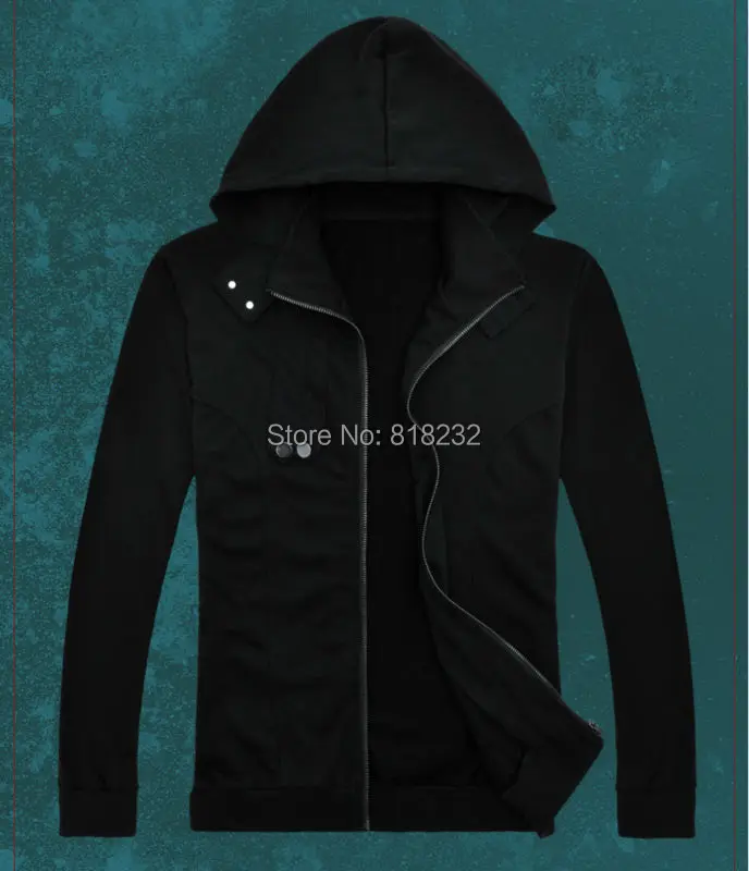 Токийский гаулс Кен канеки хлопковая толстовка черная Повседневная куртка