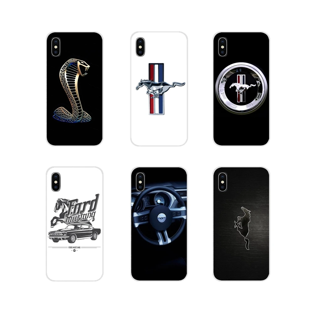 Прозрачный чехол из ТПУ для Ford Mustang Boss Забавный Логотип Apple iPhone X XR XS MAX 4 6 5 6S 7 8 Plus ipod