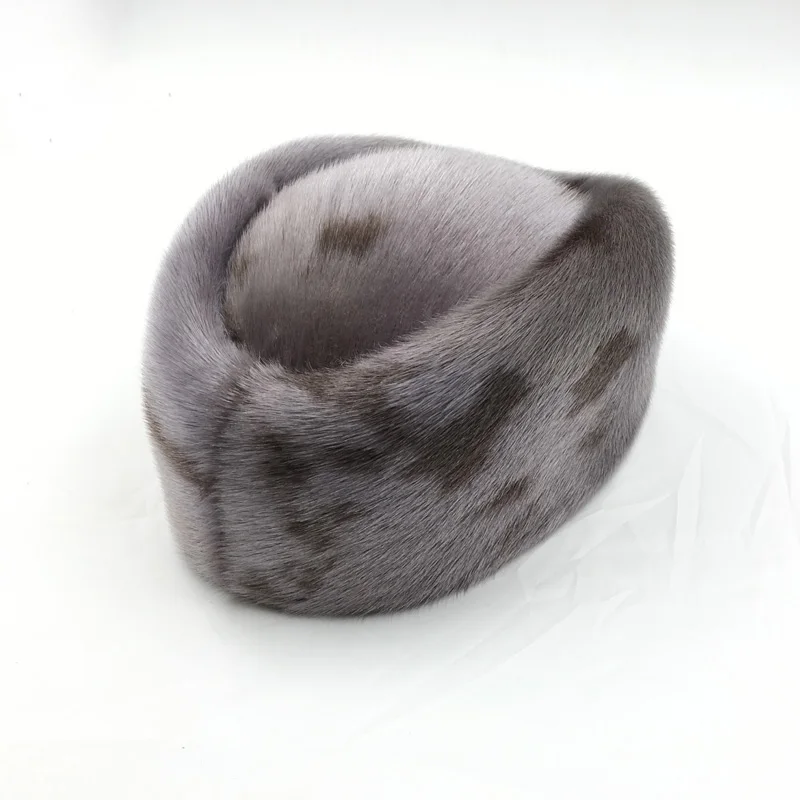 2021 Последняя мода уплотнения меховая шапка 100% реальные развивающий коврик для