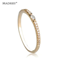 madrry couple zircon thin rings for women man wedding bridal engagement anel anneaux gold color anel masculino finger anillos