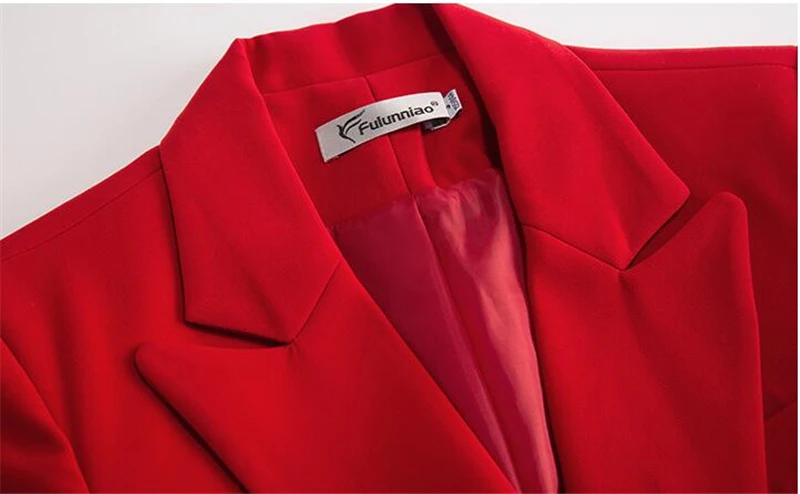 Высокое качество Синий Рабочий брючный костюм OL 2 шт. наборы двубортный женский