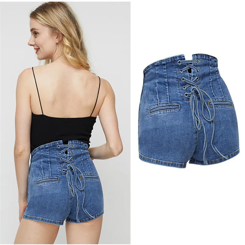 Plus Size 2019 High Waist Jeans Short Boyfriend Sexy Casual Korea Denim Skinny Woman Distressed | Женская одежда