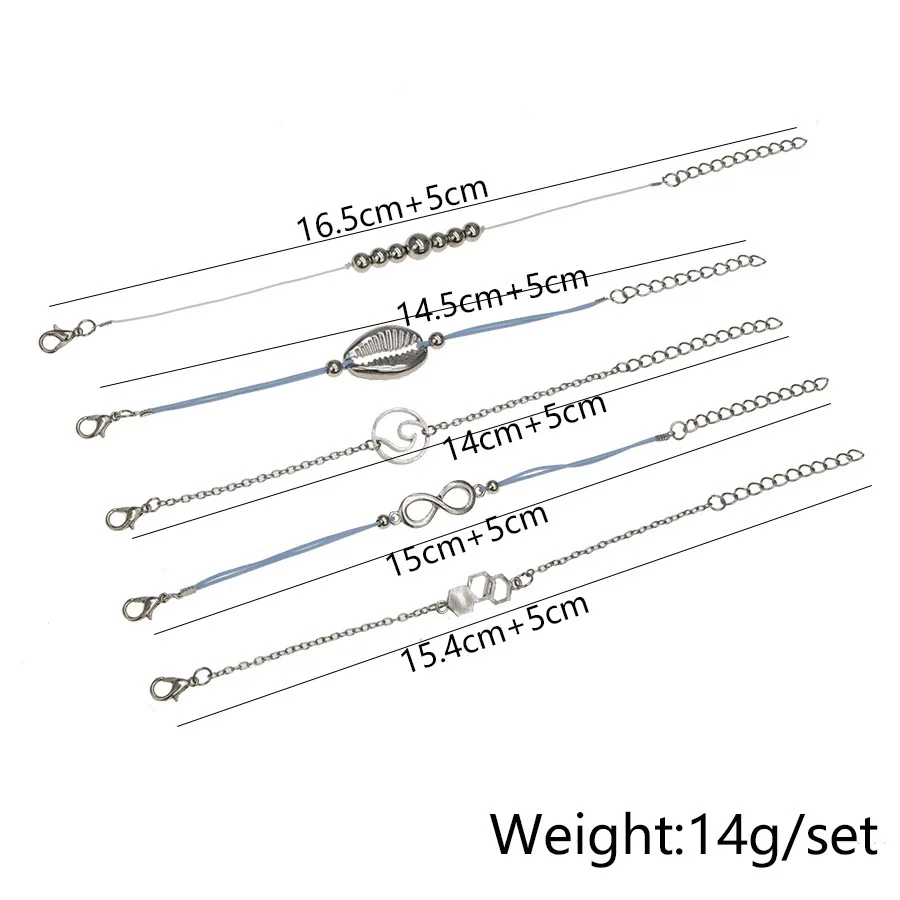 Женские и мужские браслеты DIEZI богемные небесно голубого цвета с бусинами