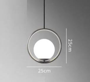 8 Silver gray Новинка, лофт, промышленный стиль, люстра для ресторана, Скандинавская личность, креативная кофейня, бар, овальная кровать, стеклянная люстра - Цвет корпуса: 8 Silver gray