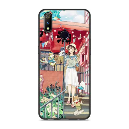 6," Coque Fundas для OPPO Realme 3 pro Чехол seven girl цветок Мягкий Силиконовый ТПУ чехол для телефона Realme3 pro защитные чехлы