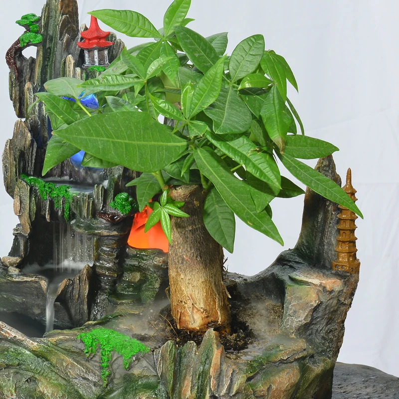 Фонтан с насосом маленький хрустальный шар для горного дела увлажнение фэн шуй