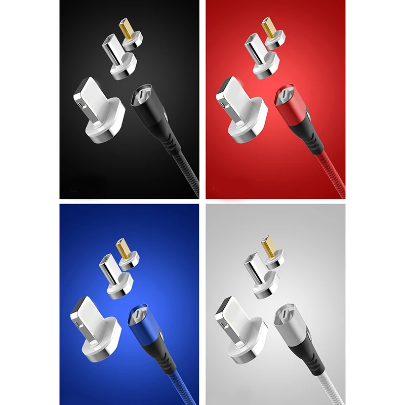 3 в 1 Магнитный зарядный кабель адаптер USB Type C телефонные кабели для iPhone Samsung Type-c