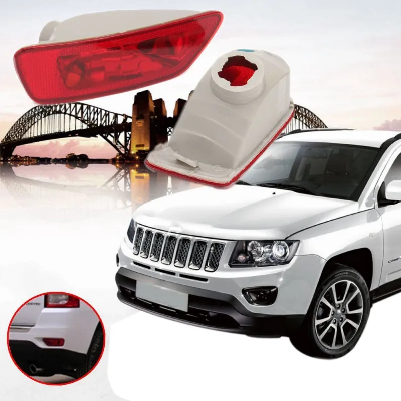 1 пара задний противотуманный фонарь Крышка лампы подходит для Jeep Compass Grand Cherokee 2011