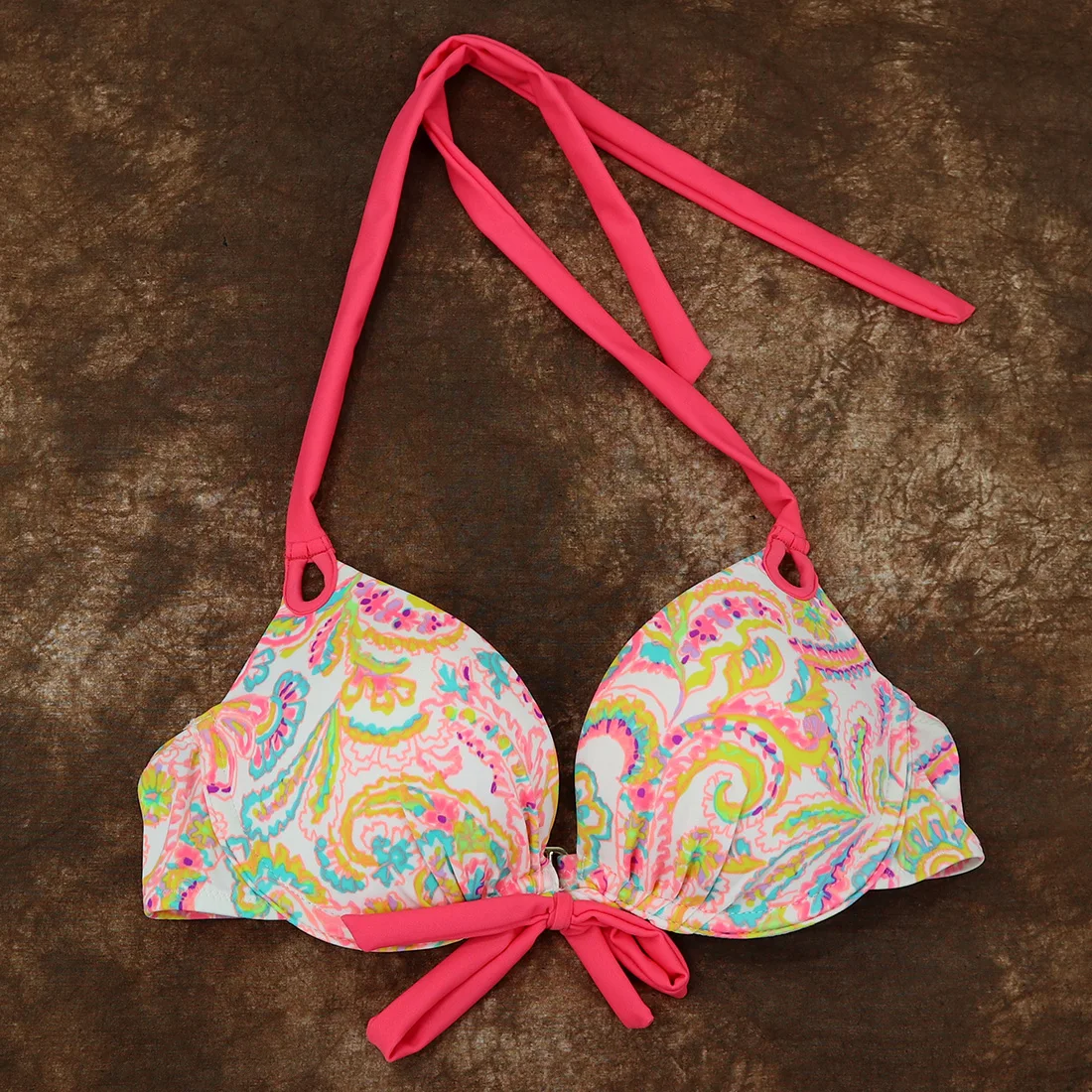 Женский топ-Бикини на косточках сексуальный секретный Топ-бра бюстгальтер пуш-ап Бразильский бикини до купальный костюм топы