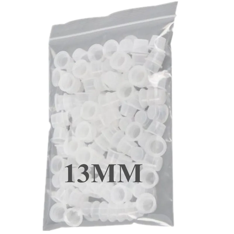 

500pcs Medium Size 13mm White Plastic Tattoo Ink Cap Cups Supply -- ICC#13-500