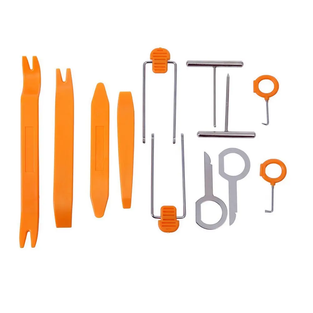 12 шт. пластиковый Автомобильный Дверной зажим панель накладка Даш Радио Аудио