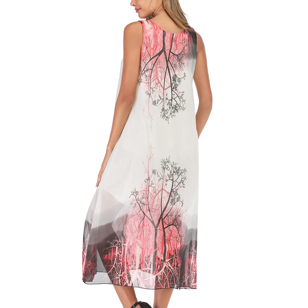 Женское шифоновое платье JAYCOSIN повседневное пляжное в богемном стиле с цветочным