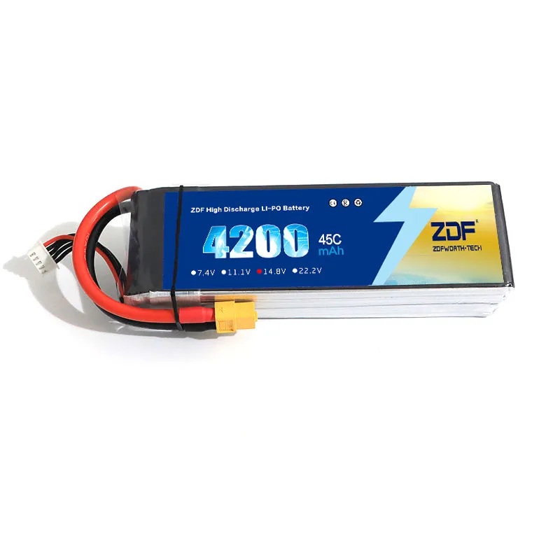 Аккумулятор ZDF 4S Lipo 14 8 в 4200 мАч 45C Max 90C аккумулятор Akku для вертолета Airpalane лодки