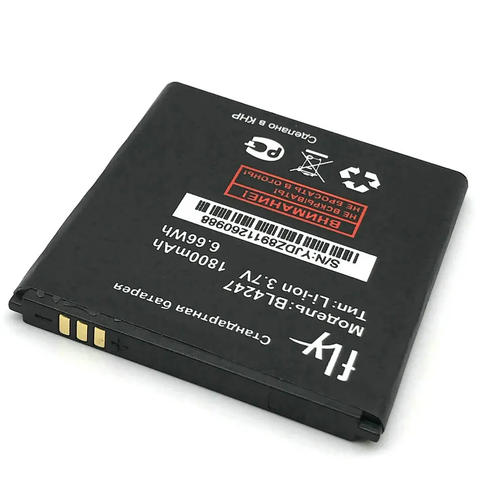 2 шт. BL4247 1350 мАч Высокое качество литий-ионный аккумулятор для fly iq442 мобильный