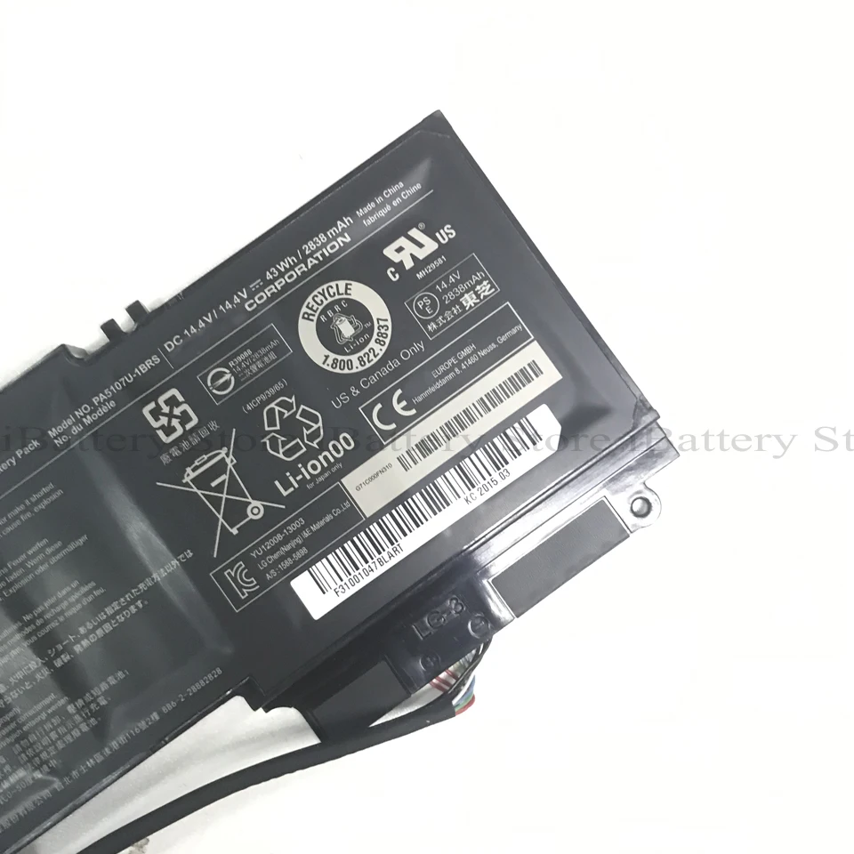 Оригинальный аккумулятор для Toshiba Satellite L45D L55 L55t P50 P55 L50 S55 Series P000573230|Аккумуляторы