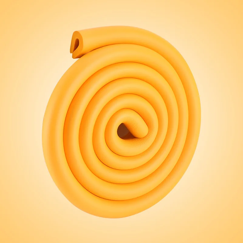 U shape orange 2 м L U стиль стекло край стола угловая Защита Подушка антиколлизия бампер полоса Детская безопасность угловая Защита детская защита бар - Цвет: U shape orange