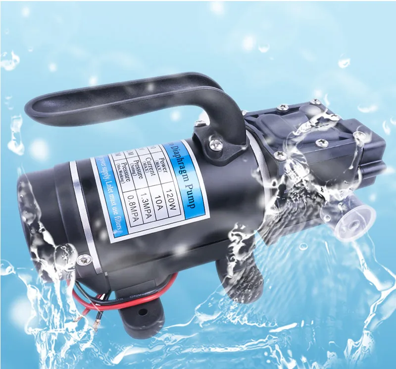 Электрический 12V 24V 120W 188PSI 10/мин водяная пленка высокого Давление самовсасывающий насос возврата насос обратного Управление для сада