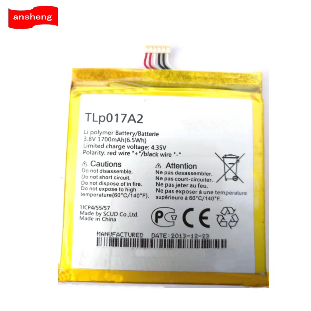 Высокое качество 1700 мАч TLp017A1 TLp017A2 батарея для Alcatel OT6012 One Touch Idol Mini 6012D 6012X 6012A 6012 Вт
