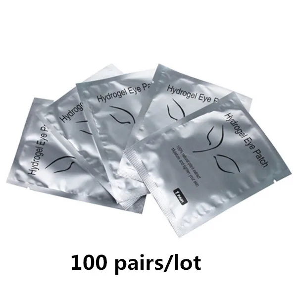 Silver fox 100 pairs Fadvan, 50/100 пар/партия, накладные ресницы для наращивания под глазами, накладки для ресниц, наклейки для ресниц, накладки, набор, без ворса, инструменты - Длина: Silver fox 100 pairs