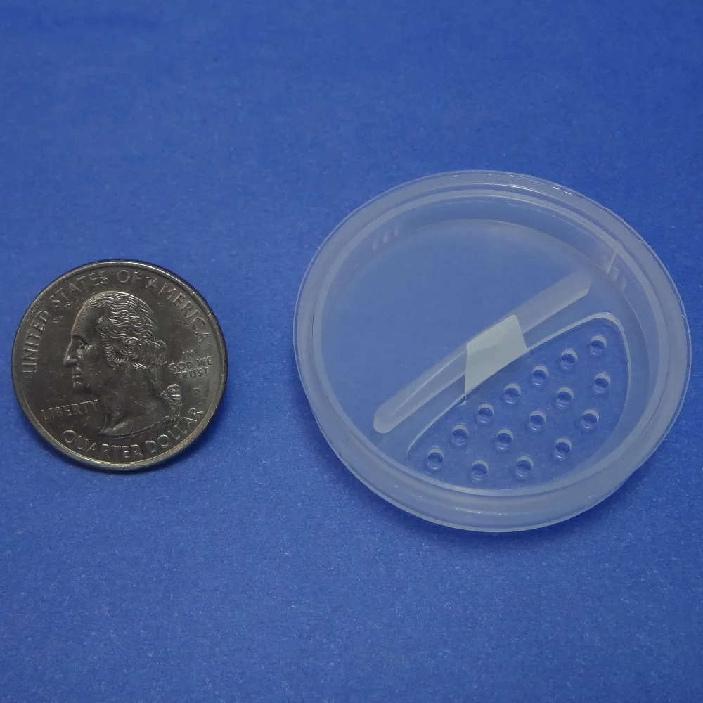 2 шт. дорожный размер 20 г Черная крышка свободная Порошковая пластиковая банка с