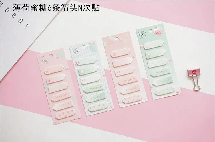 Мята в летнюю ночь сон Блокнот N Times Sticky Notes Escolar Papelaria школьные принадлежности наклейка-закладка - Цвет: 01 Random design