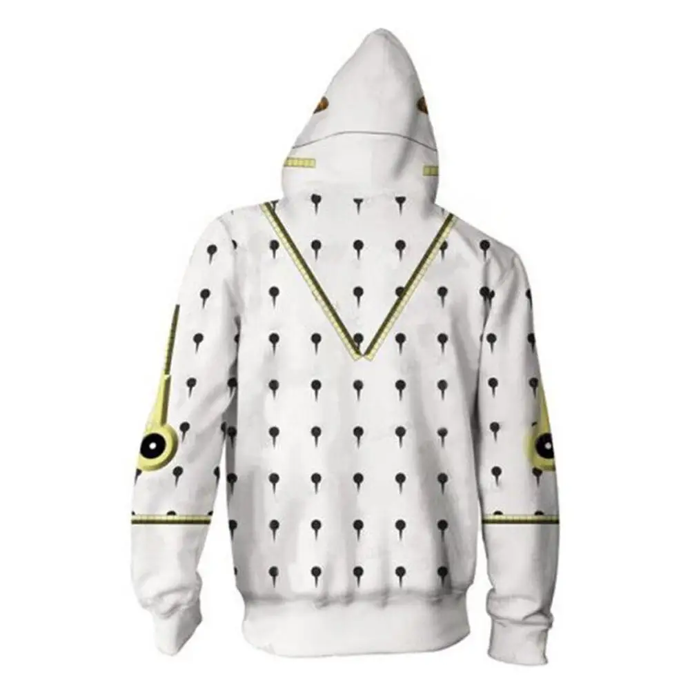 

JoJo's Bizarre Adventure Bruno Jacket Hoodies 3D Print Zipper High Quality Spring Summer Autumn Hoodie