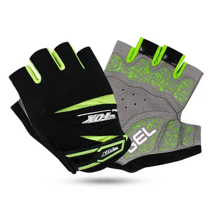 BATFOX гелевые мужские велосипедные перчатки с полупальцами Нескользящие MTB летние