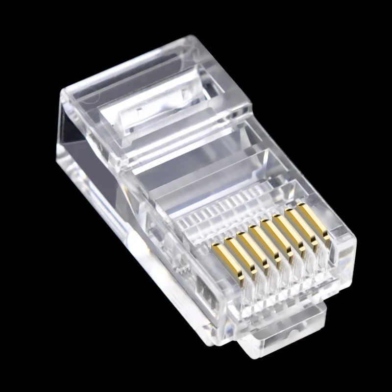 Кабельный разъем cncob rj45 8P8C сетевой модуль Ethernet cat5e кристальная вилка чистая медь
