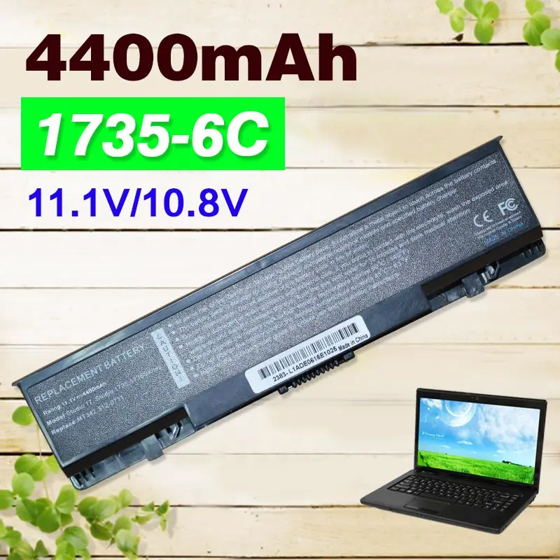 

4400mah 11.1V Battery For dell Studio 1735 1737 312-0708 312-0711 312-0712 KM973 KM974 KM978 MT335 MT342 PW823 PW824 RM868 RM87