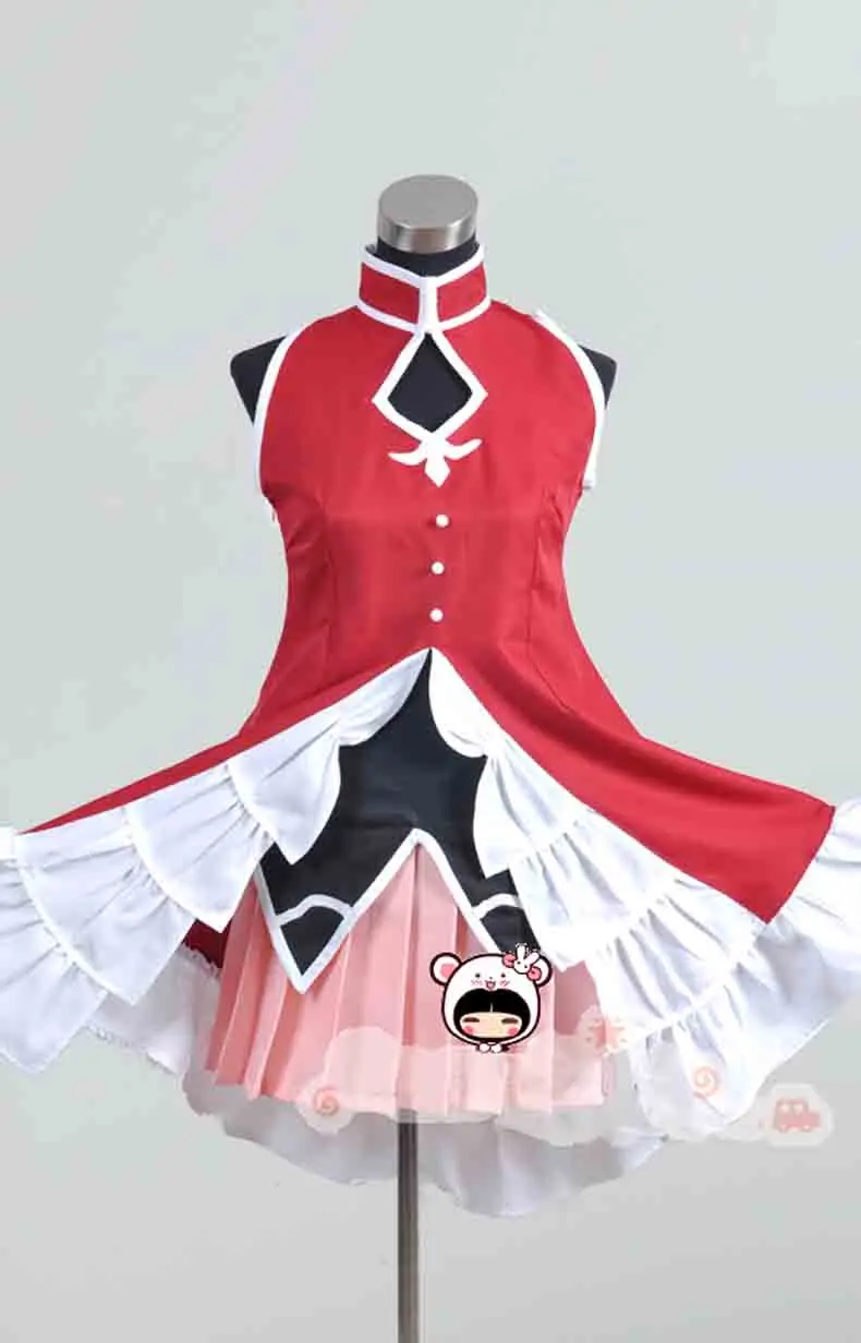 Бесплатная доставка Puella Magi Madoka Magica Sakura Kyouko/Сакура Кёко косплей костюм на