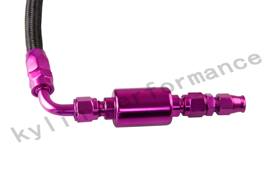 KYLLIN STORE - Tucked Fuel line fittings Kit -Inline Filter for Honda Civlc 96-00 EK PURPLE | Автомобили и мотоциклы