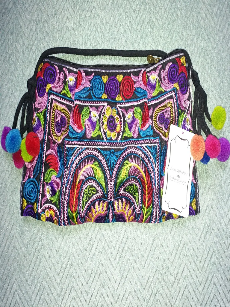 Сумки через плечо с вышивкой! Женская вышитая сумка Великолепная женская