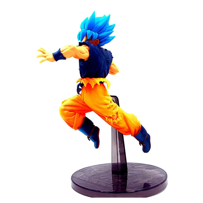 Новинка 21 см Драконий жемчуг Z Goku синие волосы Ver Super Saiyan Broli Боевая фигурка ПВХ
