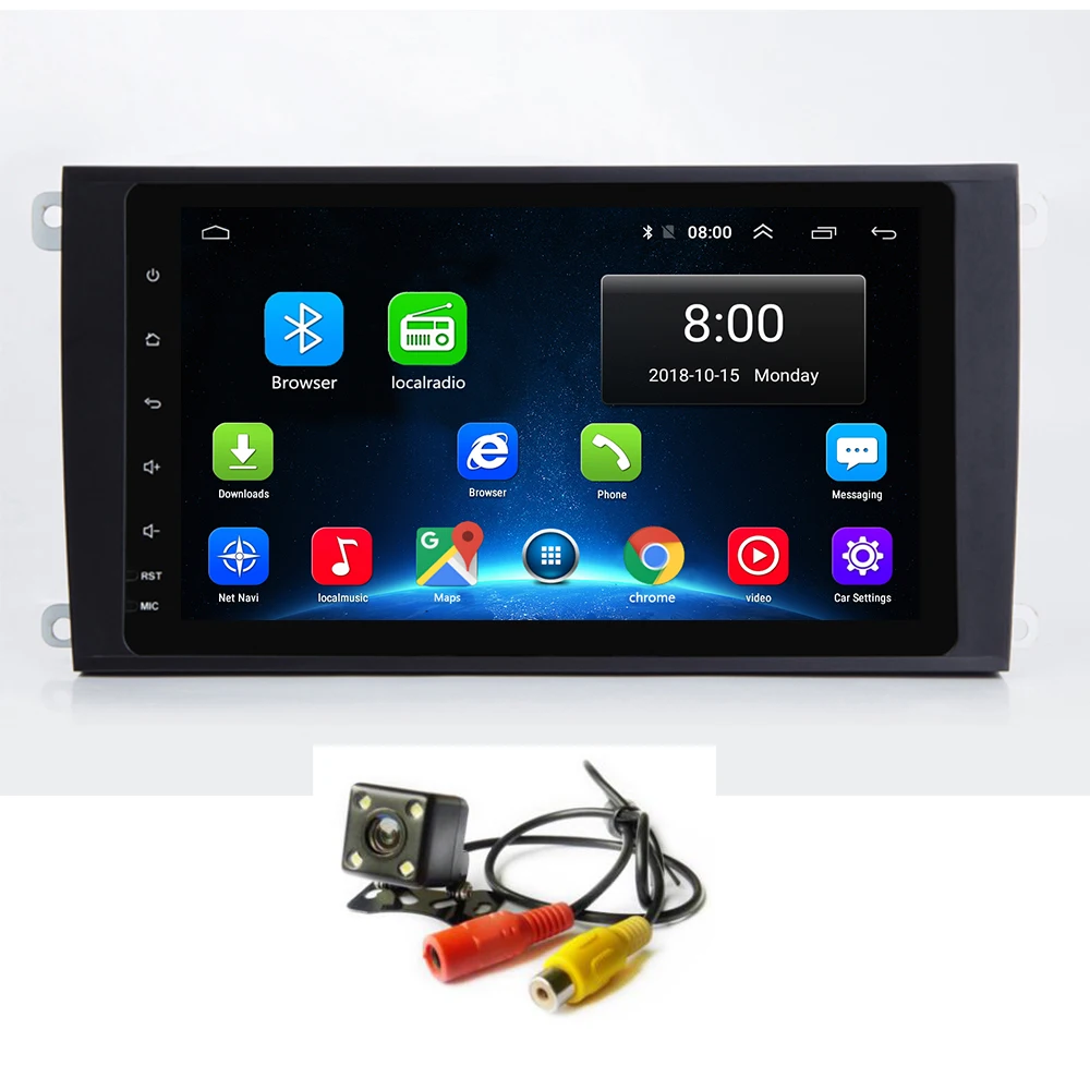 Android 8 1 четырехъядерный Автомобильный GPS стерео для Porsche Cayenne 2003-2010 головное