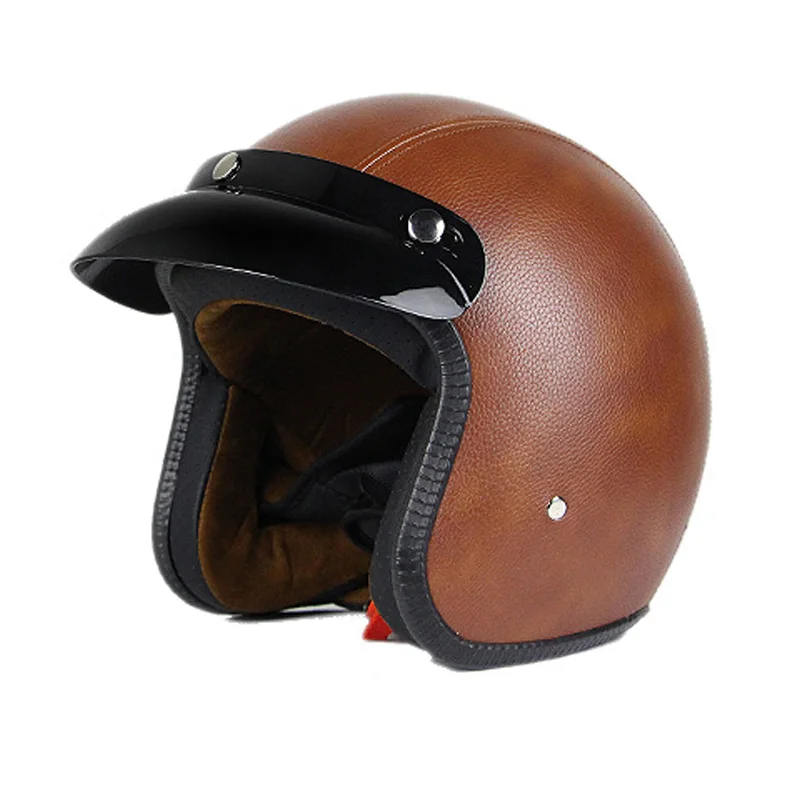 Для мужчин и женщин casco винтажный шлем для скутера мотоциклетный черный белый