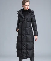 womens winter clothing puffer zipper down coat big size 4xl black gray navy blue thick warm large size long down jacket
