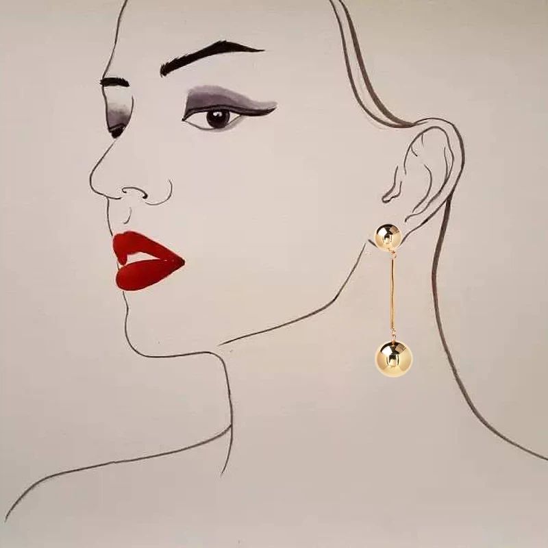 Женские серьги подвески с гладкой поверхностью в индийском стиле|earrings for women|earrings