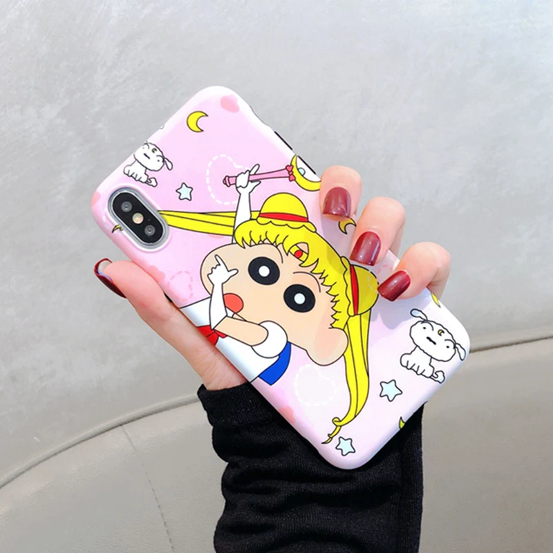 Чехлы YHBBCASES Spoof с японским мультяшным рисунком чехлы для телефонов iPhone 7 8 Plus Xs Max