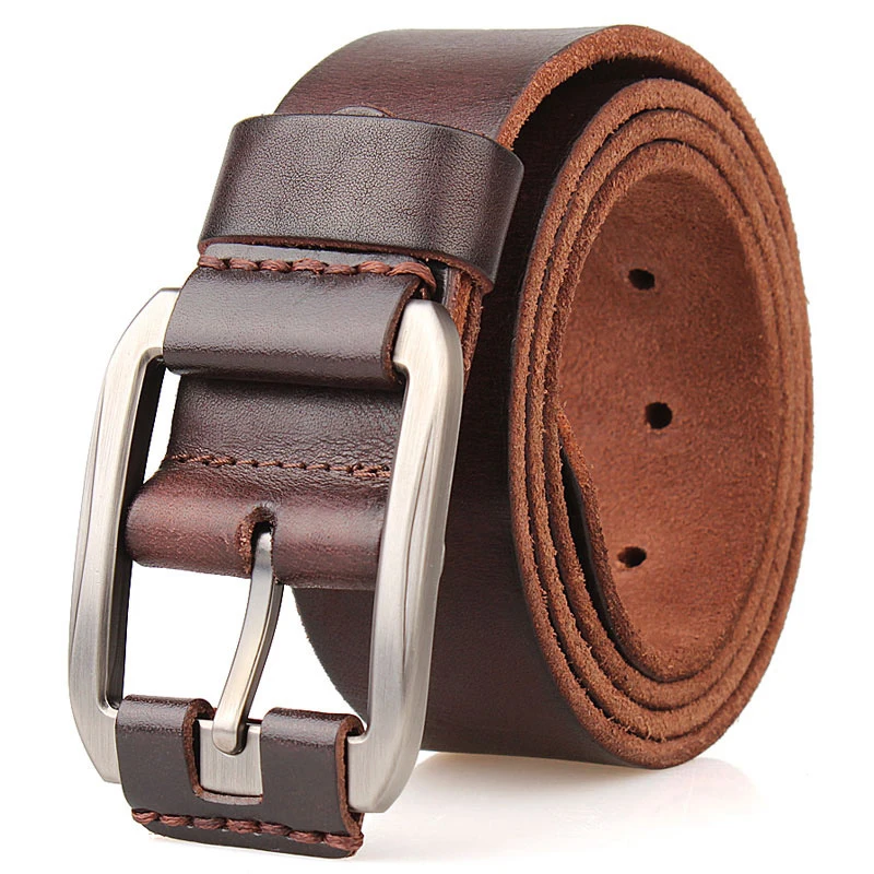 MEDYLA Men's Belt Natural Skin Belt Fashion Casual Men Pin Buckle Jean's Strap Vintage Cowhide Belt MD00001