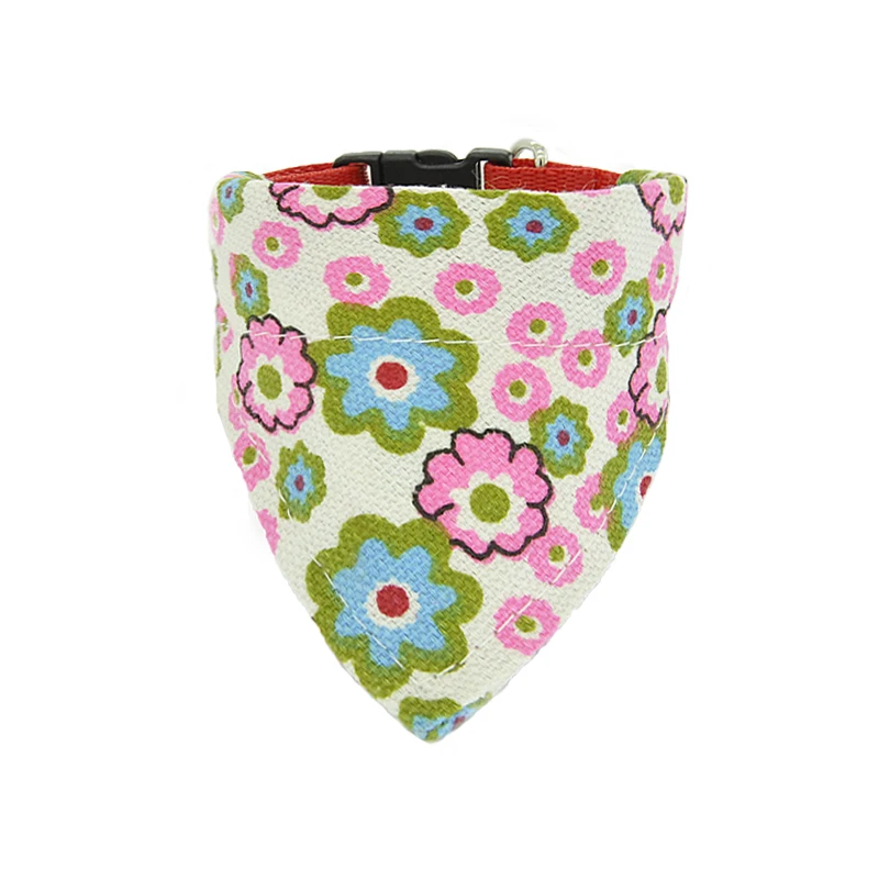 Регулируемый для собаки Кот холст хлопковая Бандана Шарф Воротник шейный платок