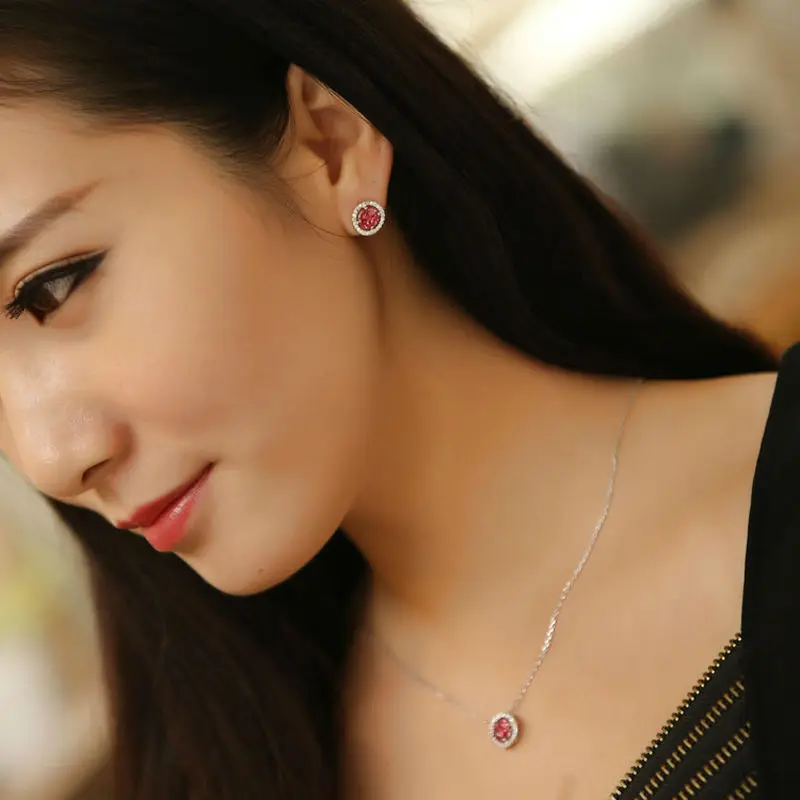 Свадебный комплект ювелирных изделий для невесты красивый ювелирный набор